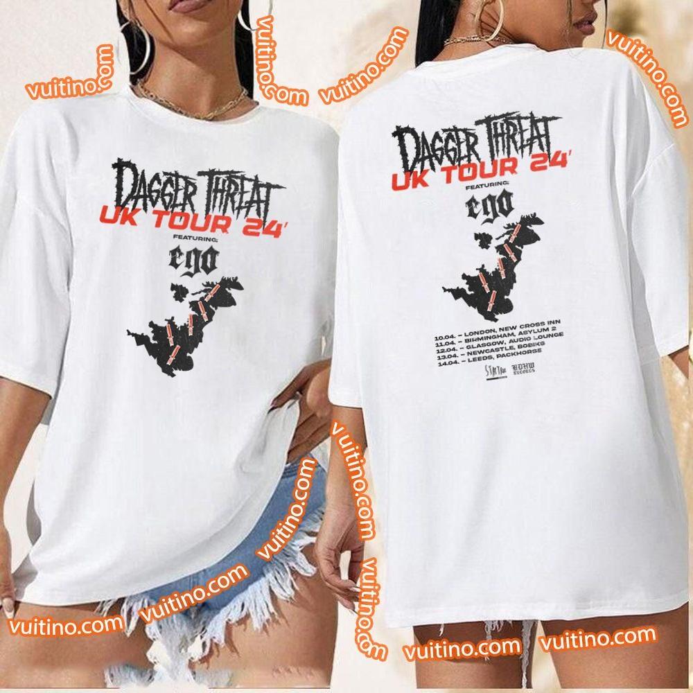 Art Dagger Threat Uk Tour 24 Double Sides Shirt