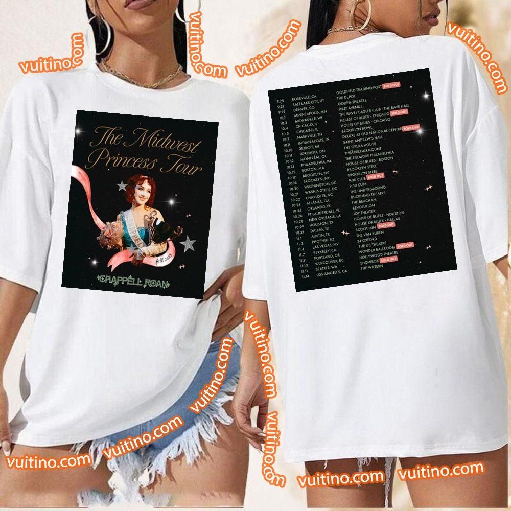 Chappell Roan The Midwest Princess 2023 Tour Double Sides Merch