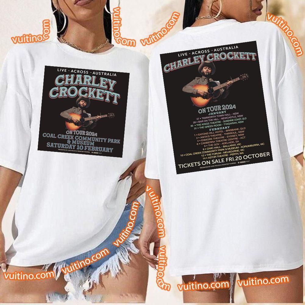 Charley Crockett 2024 Tour Double Sides Apparel