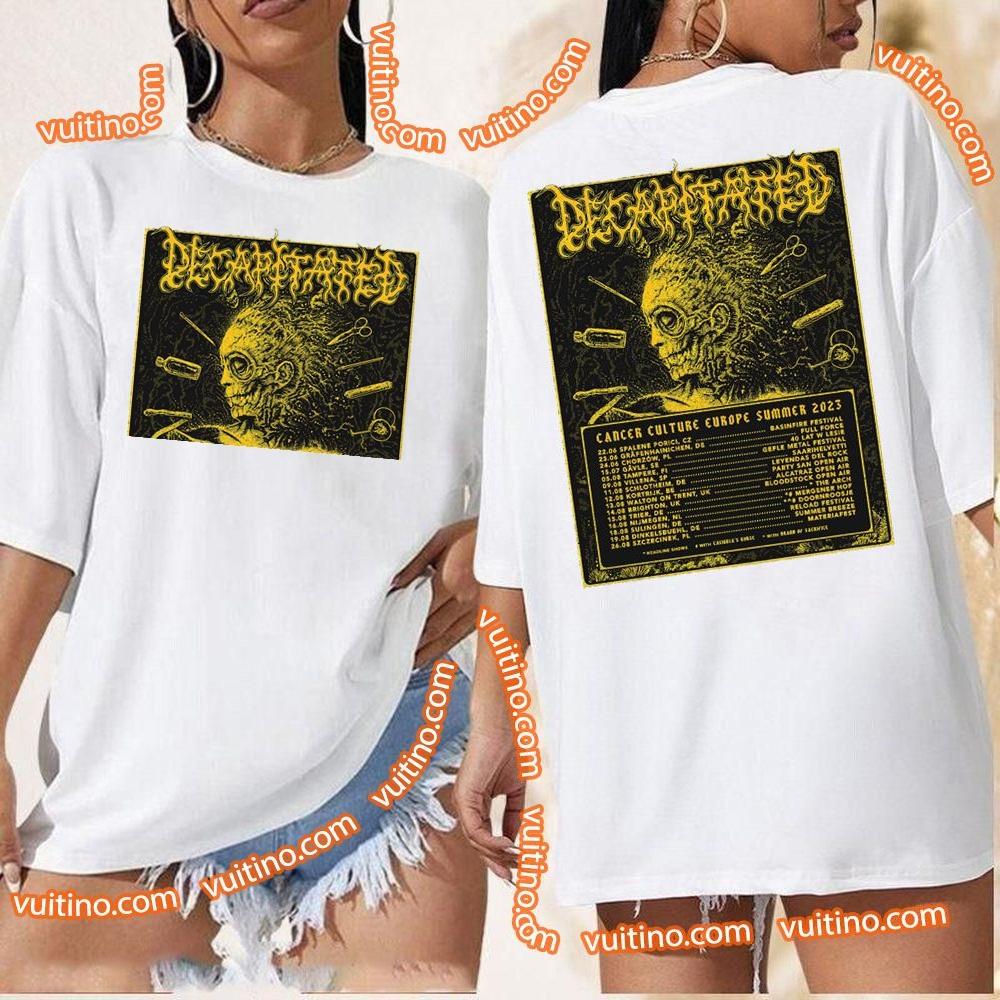 Decapitated Cancer Culture Europe Summer 2023 Double Sides Apparel