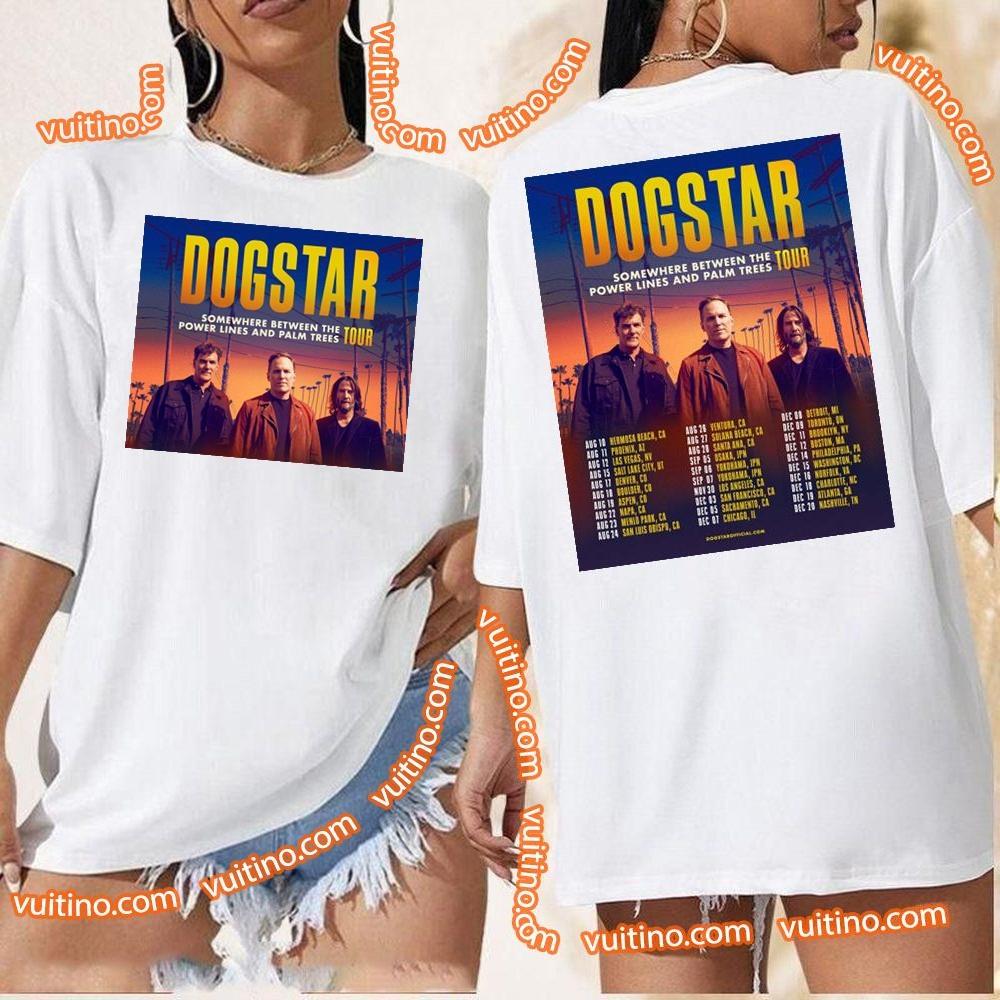 Dogstar Somewhere Between The Power Lines And Palm Trees Tour 2023 Double Sides Shirt