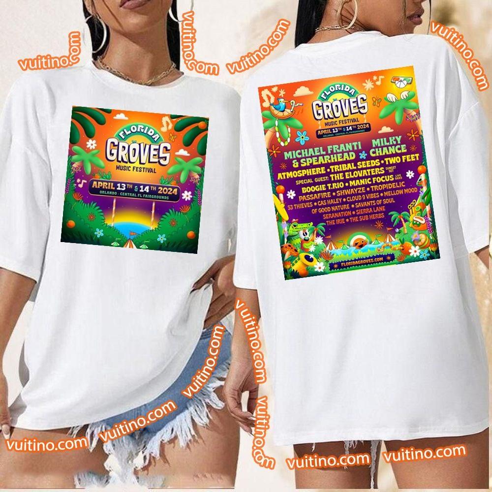 Florida Groves Fest 2024 Double Sides Shirt