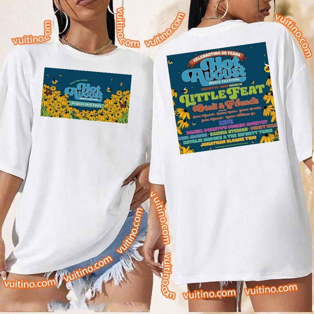 Hot August Music Festival 2024 Double Sides Merch
