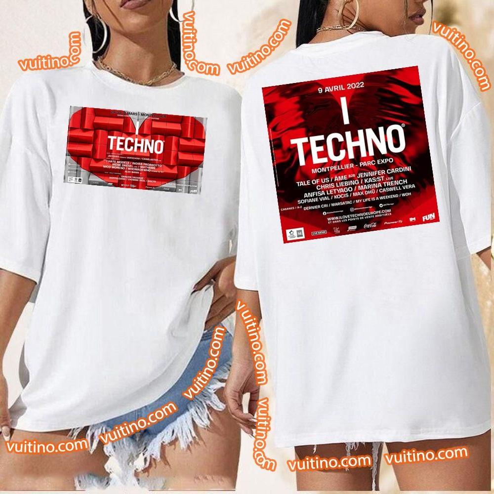 I Love Techno Europe 2024 Double Sides Apparel