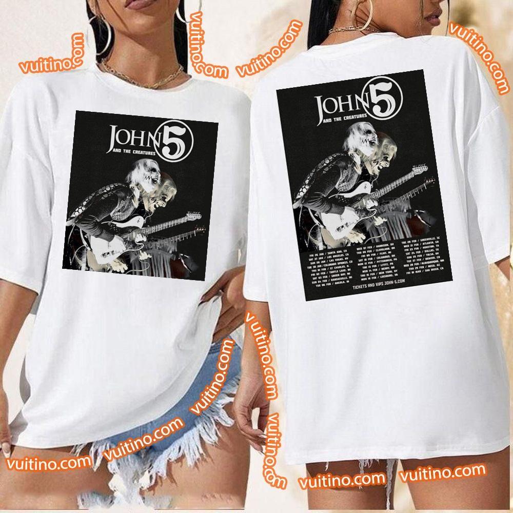 John 5 Tour 2024 Dates Double Sides Apparel