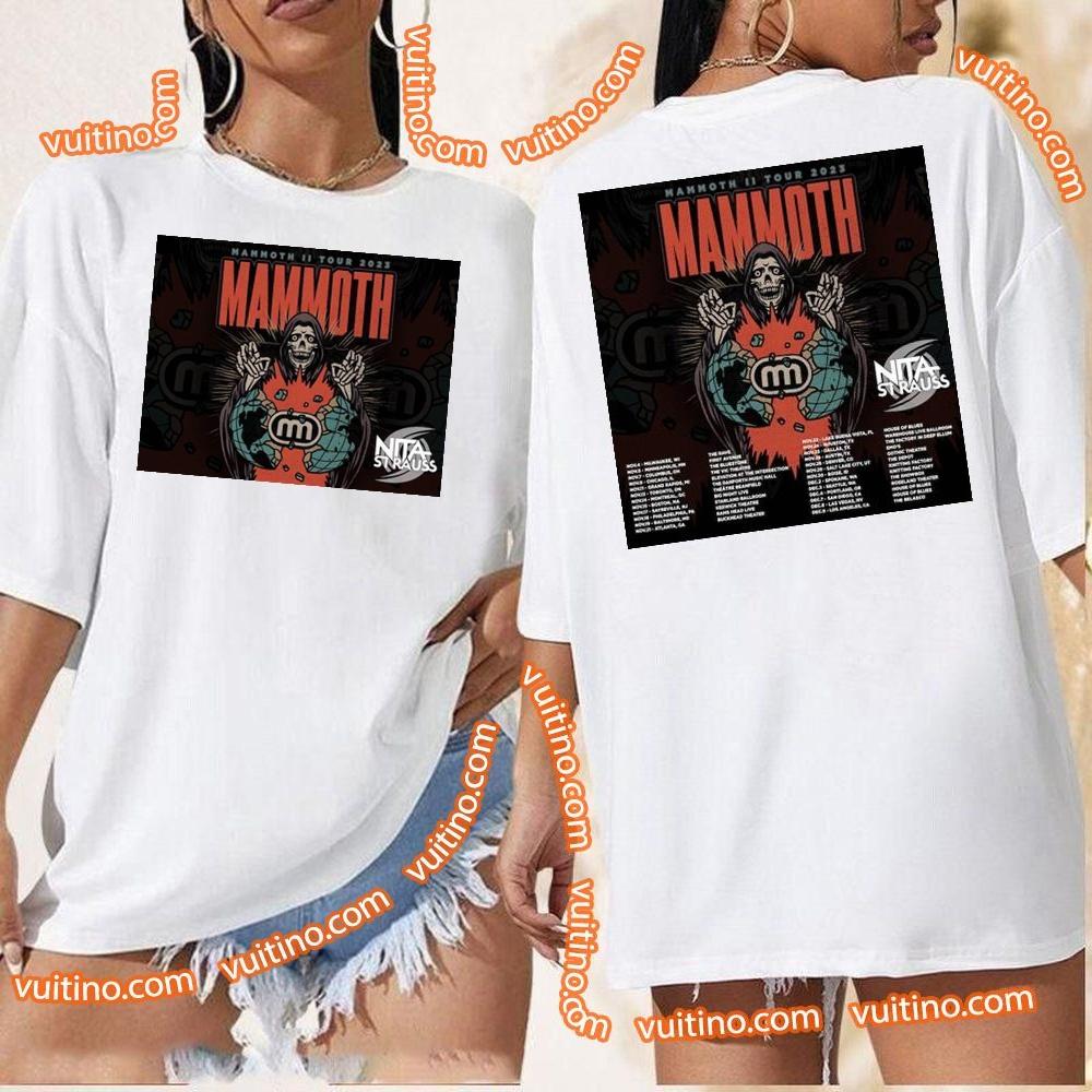 Mammoth Wvh Mammoth Ii 2023 Tour Double Sides Merch