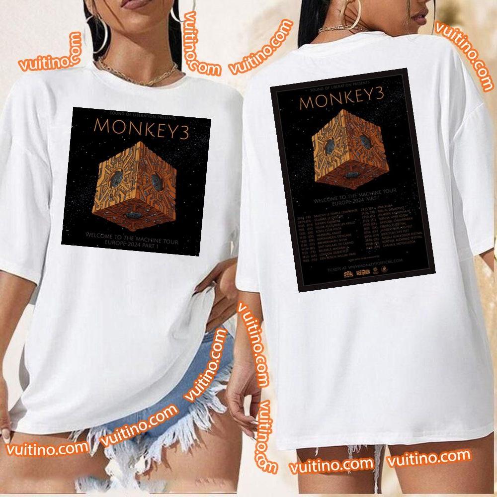 Monkey3 Welcome To The Machine Tour Europe 2024 Part 1 Double Sides Merch