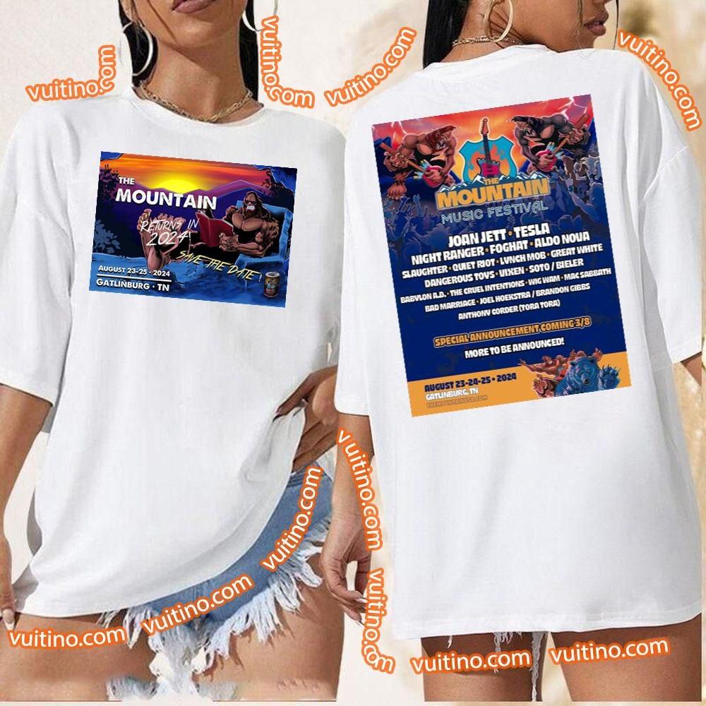 Mountain Music Festival 2024 Double Sides Shirt