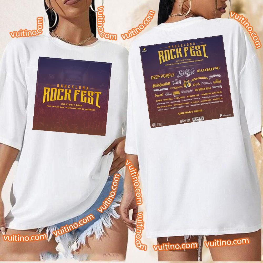 Rock Fest Barcelona 2024 Double Sides Shirt
