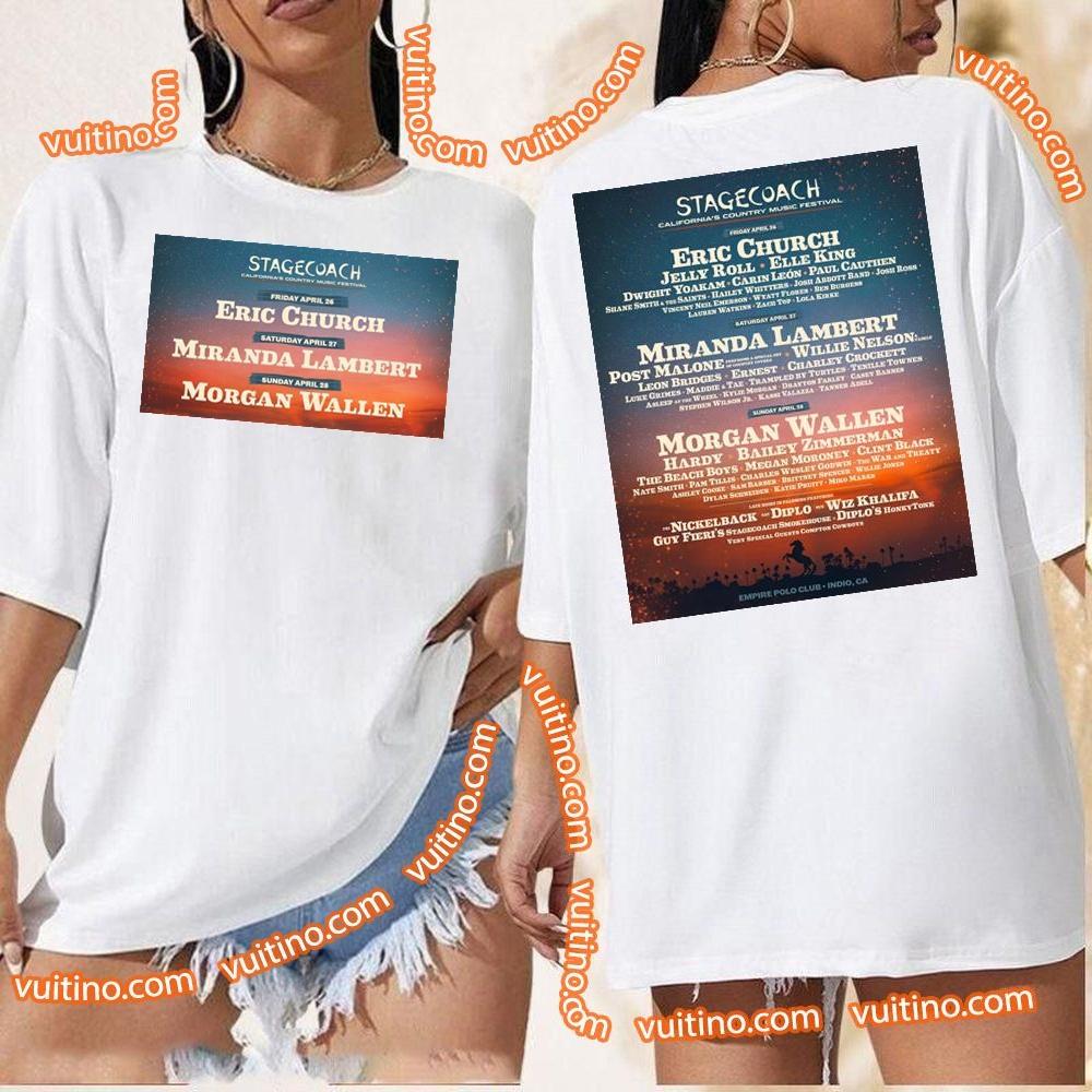 Stagecoach Country Music Festival 2024 Double Sides Merch