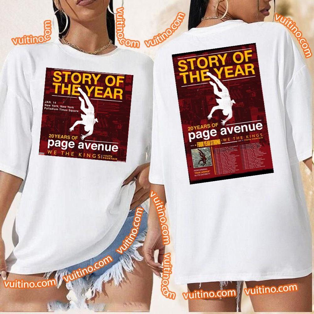 Story Of The Year Tour 2024 Double Sides Shirt