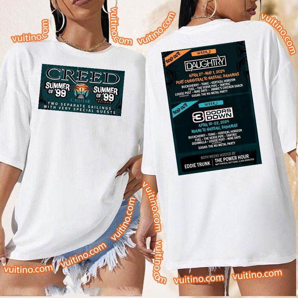 Summer Of 99 Cruise 2024 Double Sides Merch