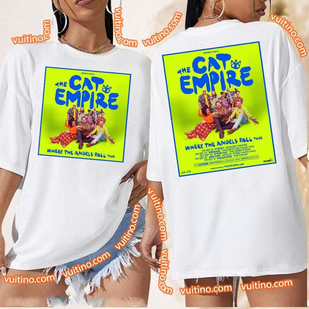 The Cat Empire Where The Angels Fall Tour 2023 Sep Oct Double Sides Apparel