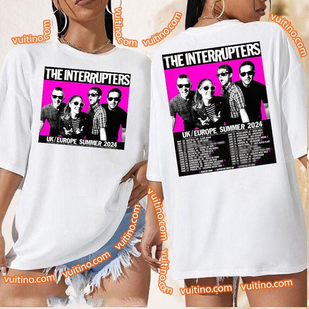 The Interrupters Uk 2024 Double Sides Merch