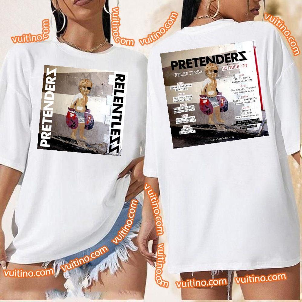 The Pretenders Relentless 2023 Tour Double Sides Merch