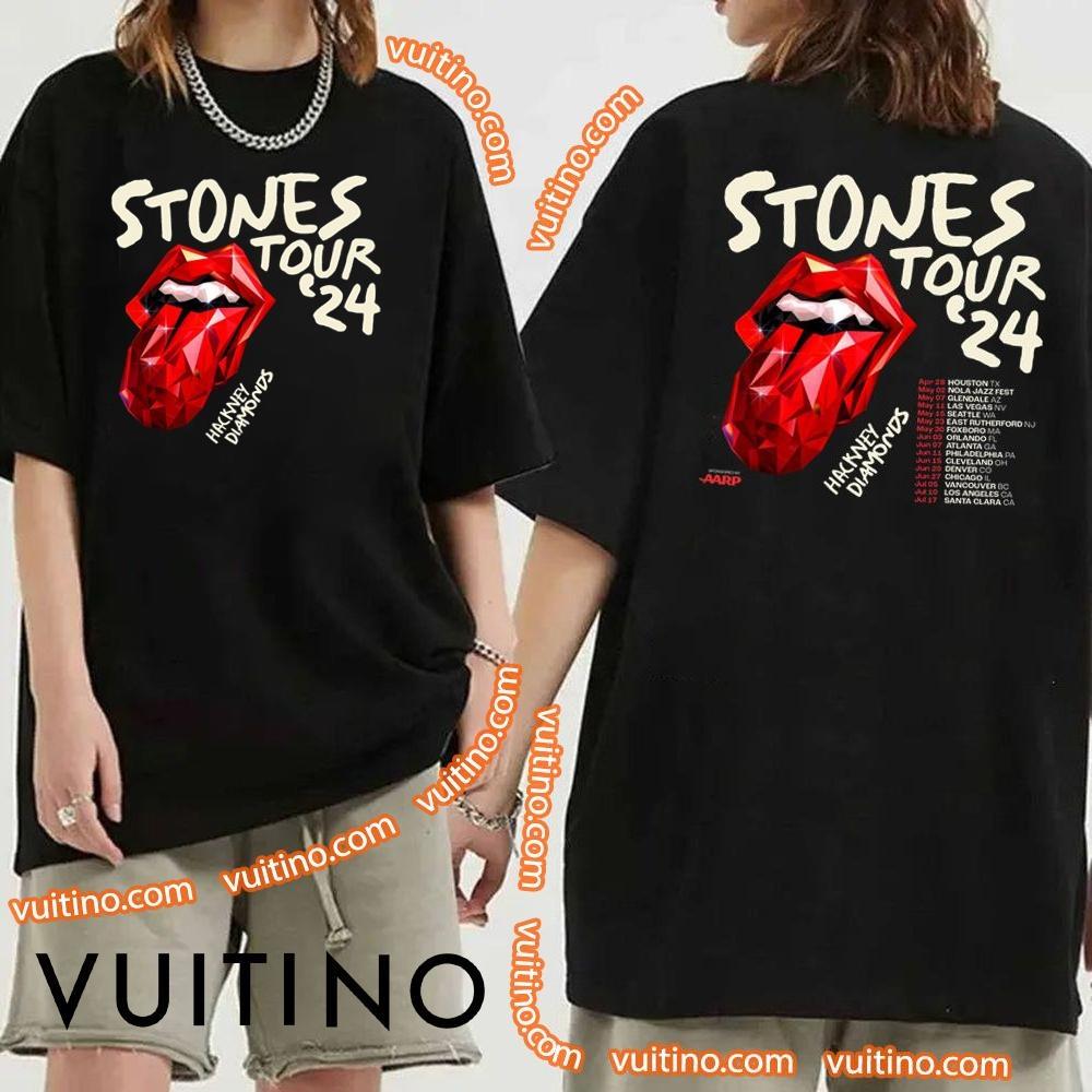 The Rolling Stones Hackney Diamonds Tour 2024 Double Sides Shirt