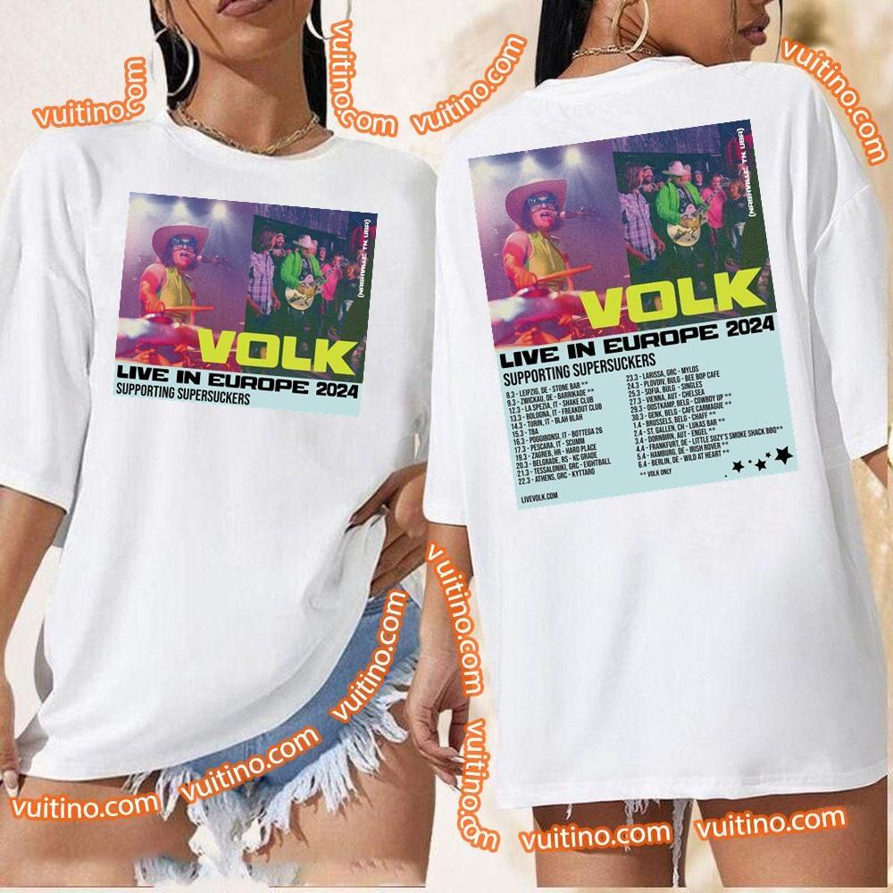 Volk Live In Eu 2024 Tour Dates Double Sides Shirt