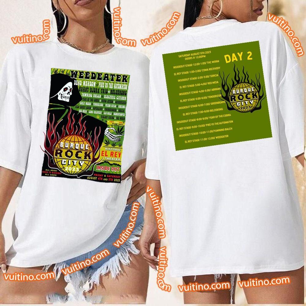 Weedeater Burque Rock City 2023 Double Sides Shirt
