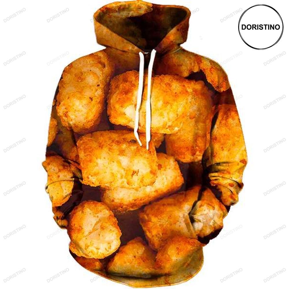 Tater Tots Funny Foods All Over Print Hoodie