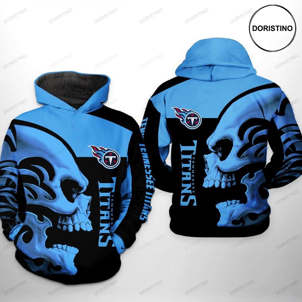 Tennessee Titans Nfl Skull Limited Edition 3d Hoodie