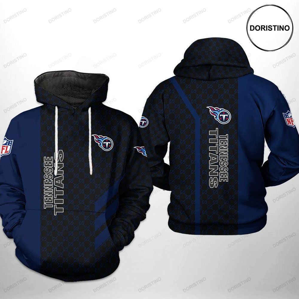Tennessee Titans Nfl Team Pattern Mix All Over Print Hoodie