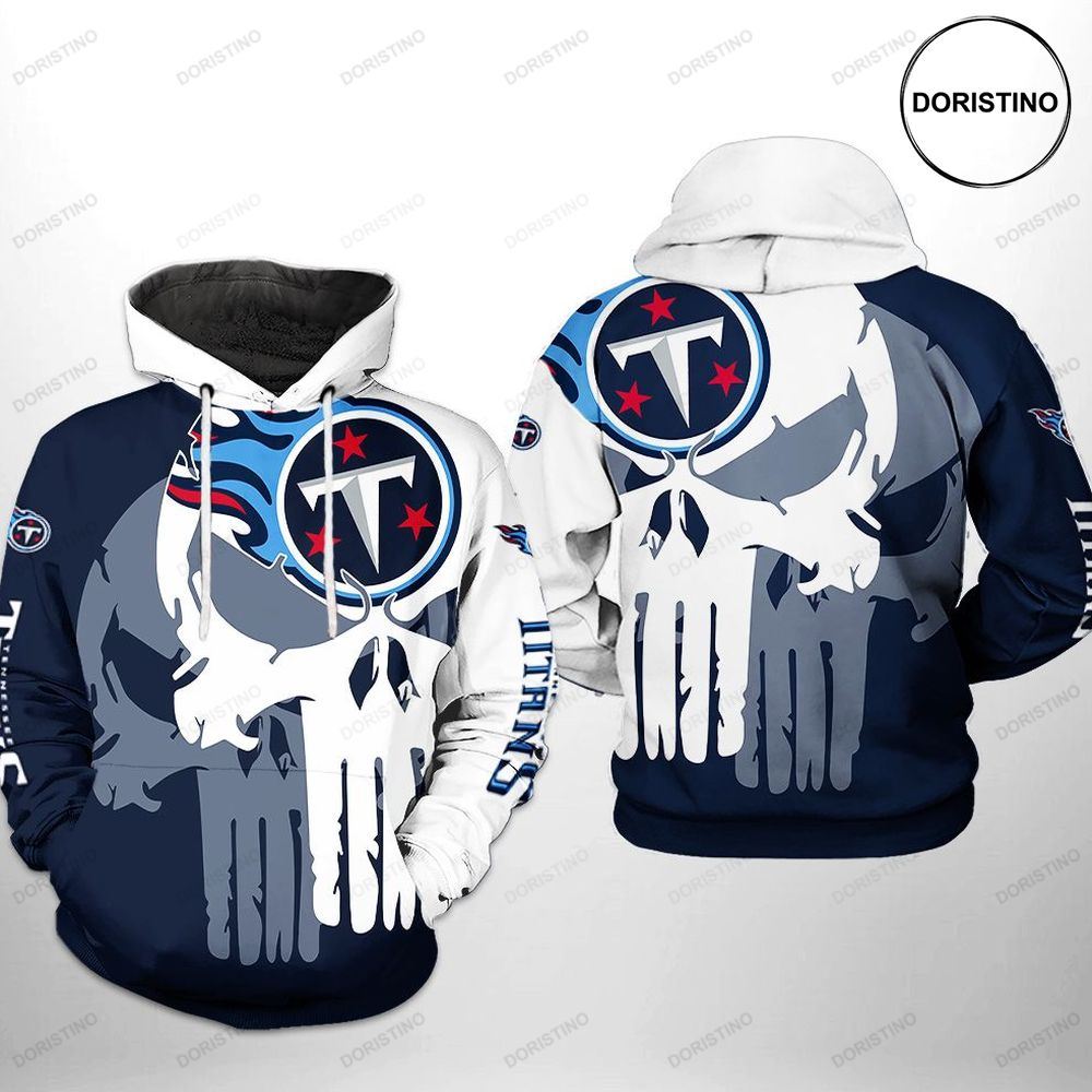 Tennessee Titans Nfl Team Skull Limited Edition 3d Hoodie