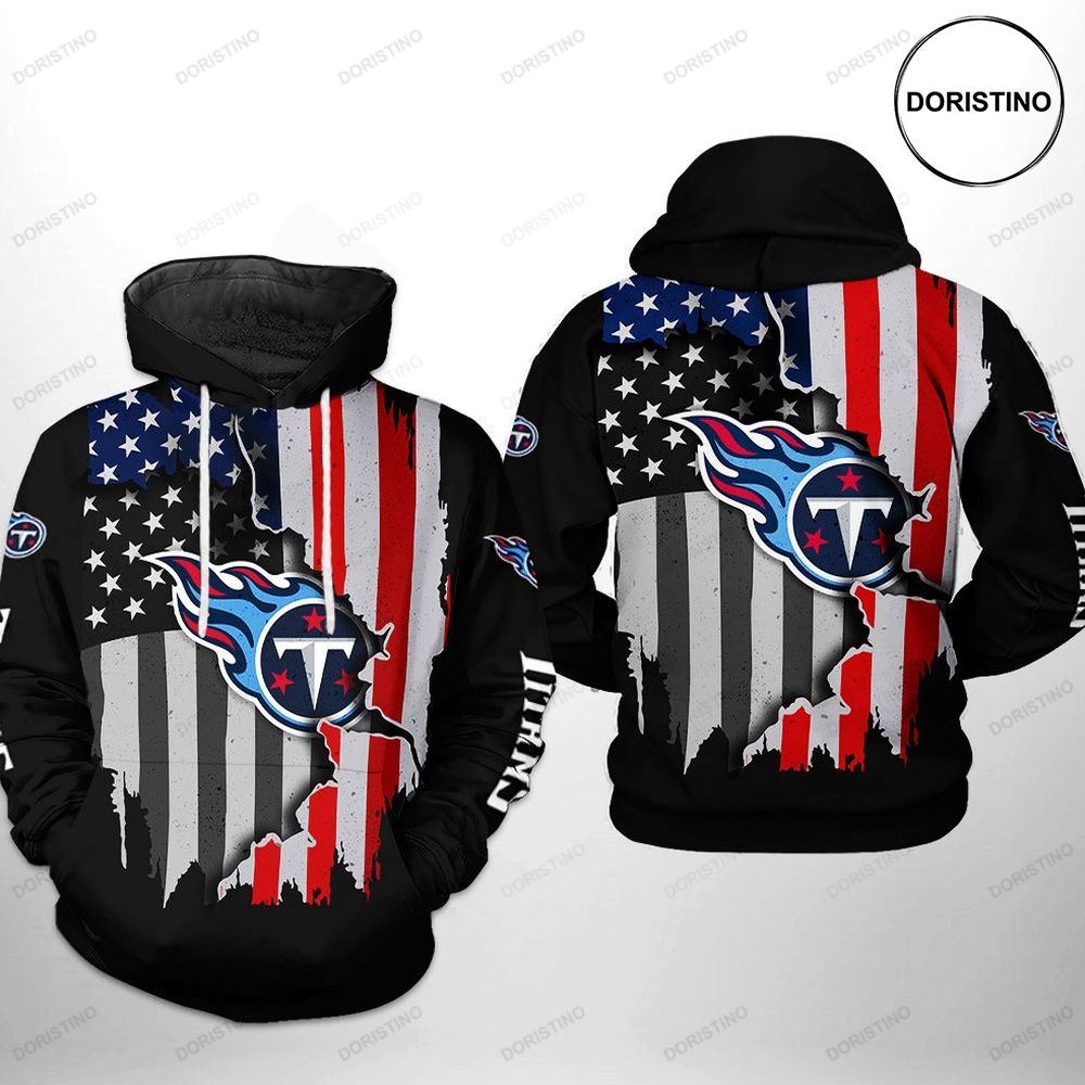 Tennessee Titans Nfl Us Flag Team Limited Edition 3d Hoodie