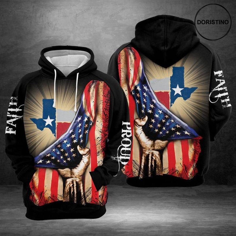 Texas Faith And Proud Limited Edition 3d Hoodie