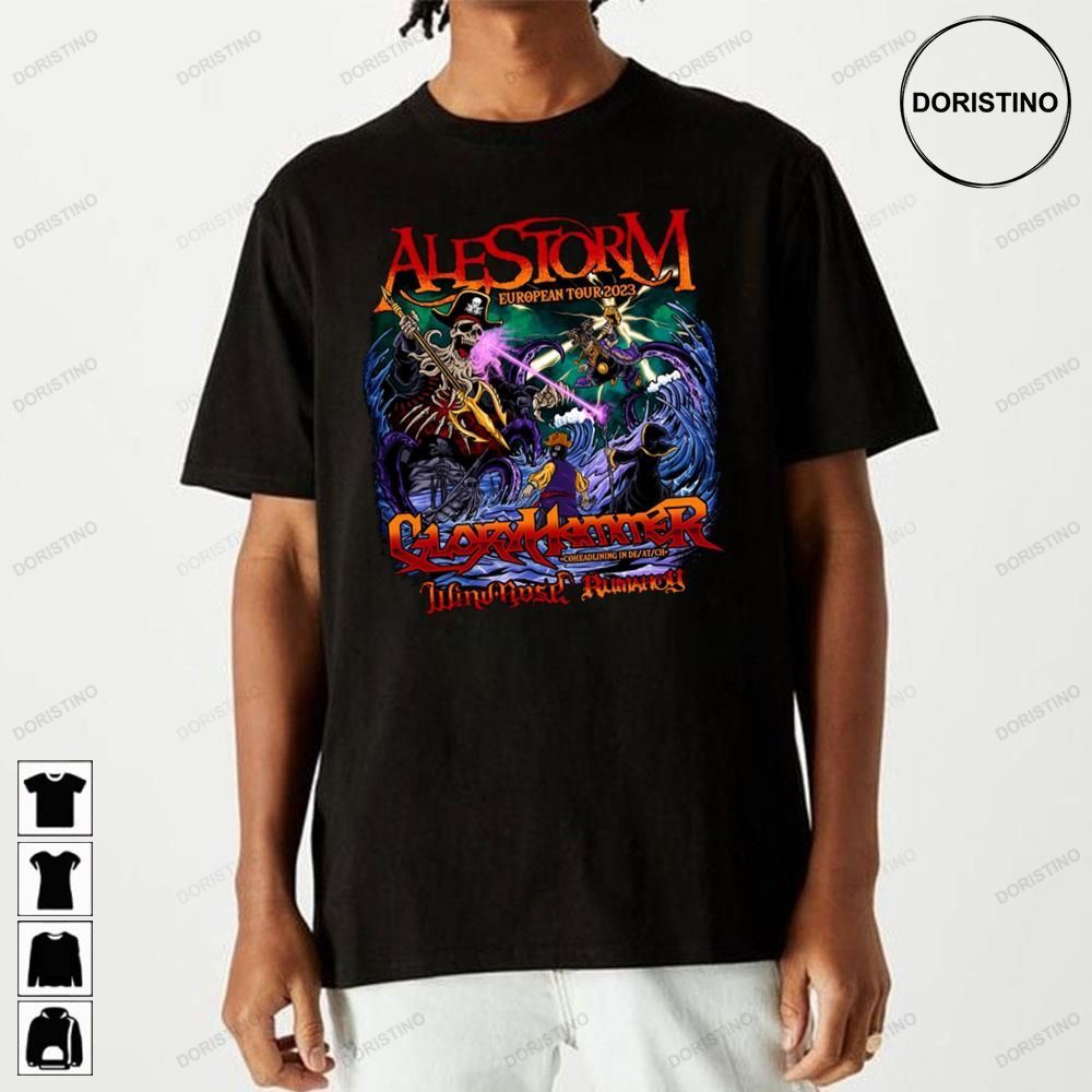 European Tour Alestorm Awesome Shirts