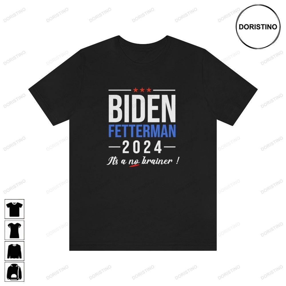 Biden Fetterman 2024 Its A No Brainer Mens Night Marvel Trending Style