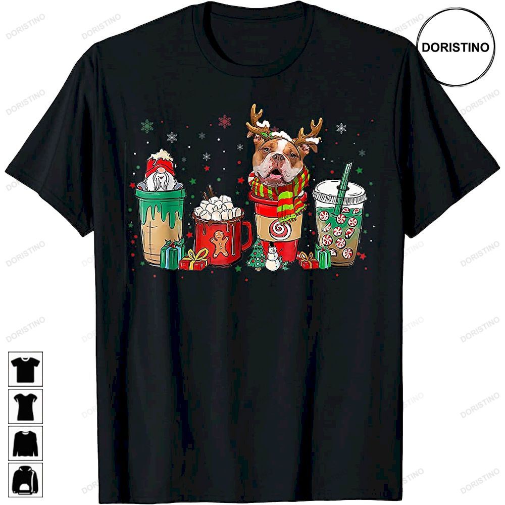 Cute Old English Bulldog Dog Christmas Coffee Pajamas Xmas Awesome Shirts