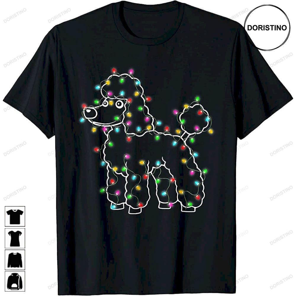Cute Poodle Dogs Christmas Tree Pet Animal Dog Xmas Gifts Limited Edition T-shirts