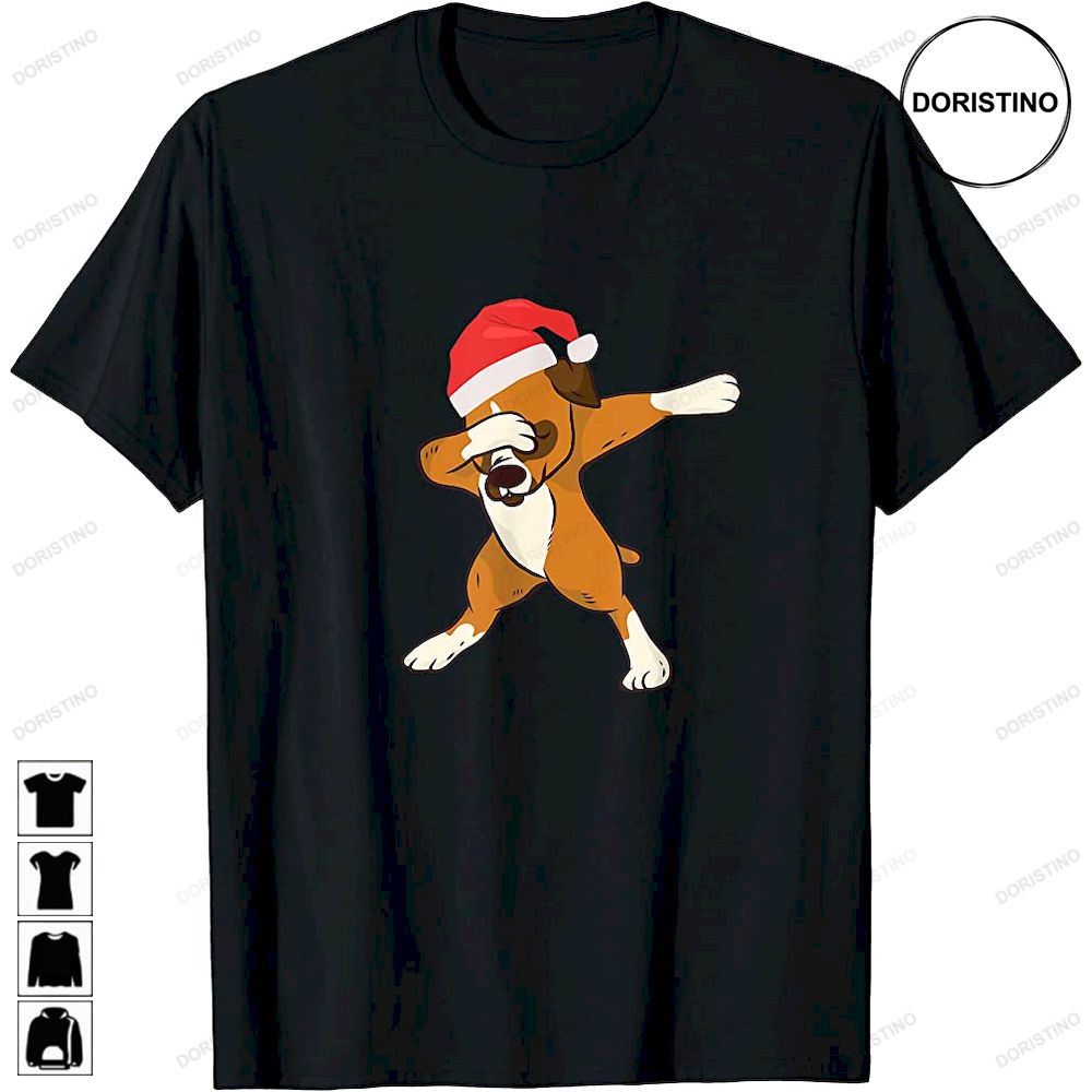 Dabbing German Boxer Merry Christmas Xmas Dab Christmas Dog Awesome Shirts