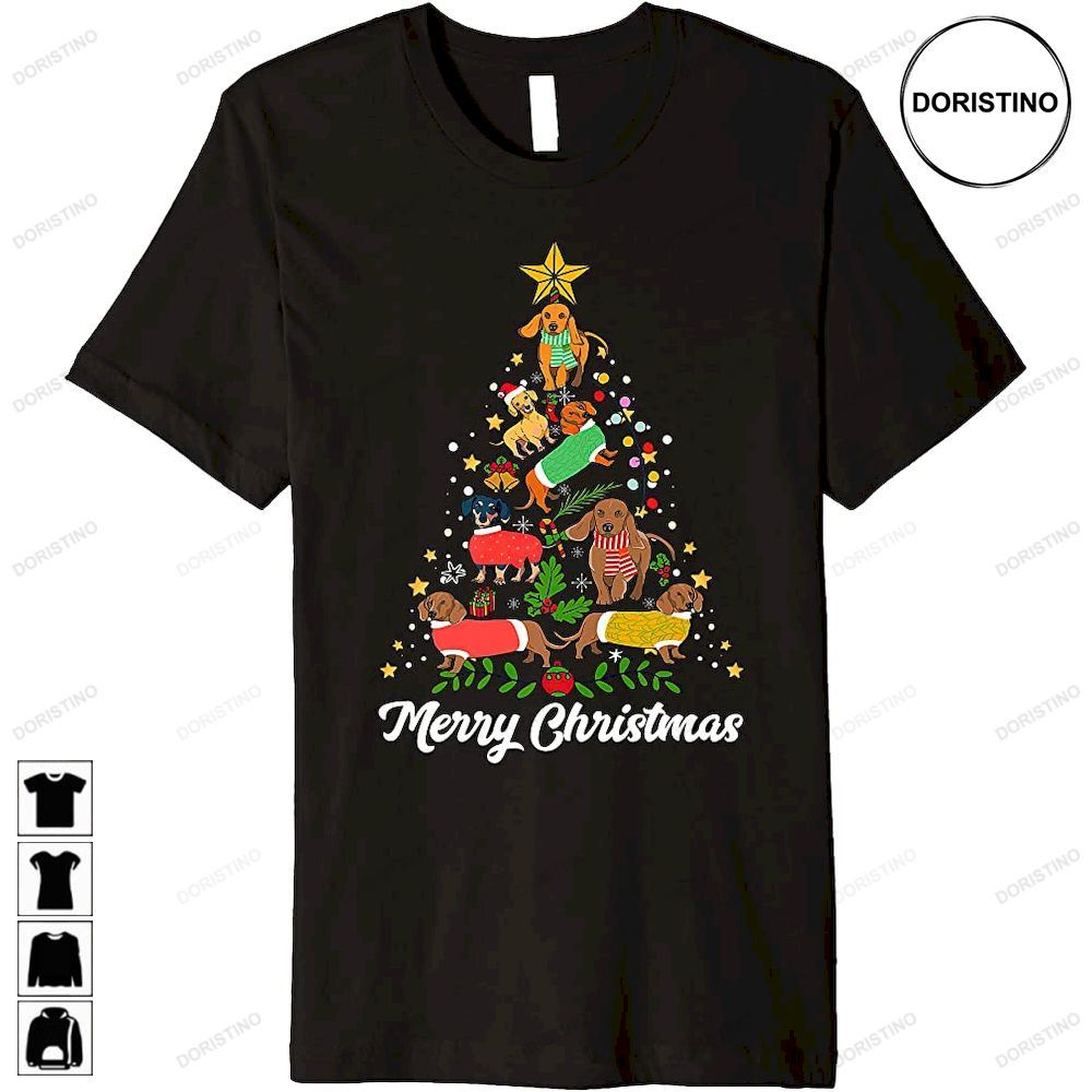 Dachshund Christmas Dog Lover Funny Xmas Family Gifts Awesome Shirts