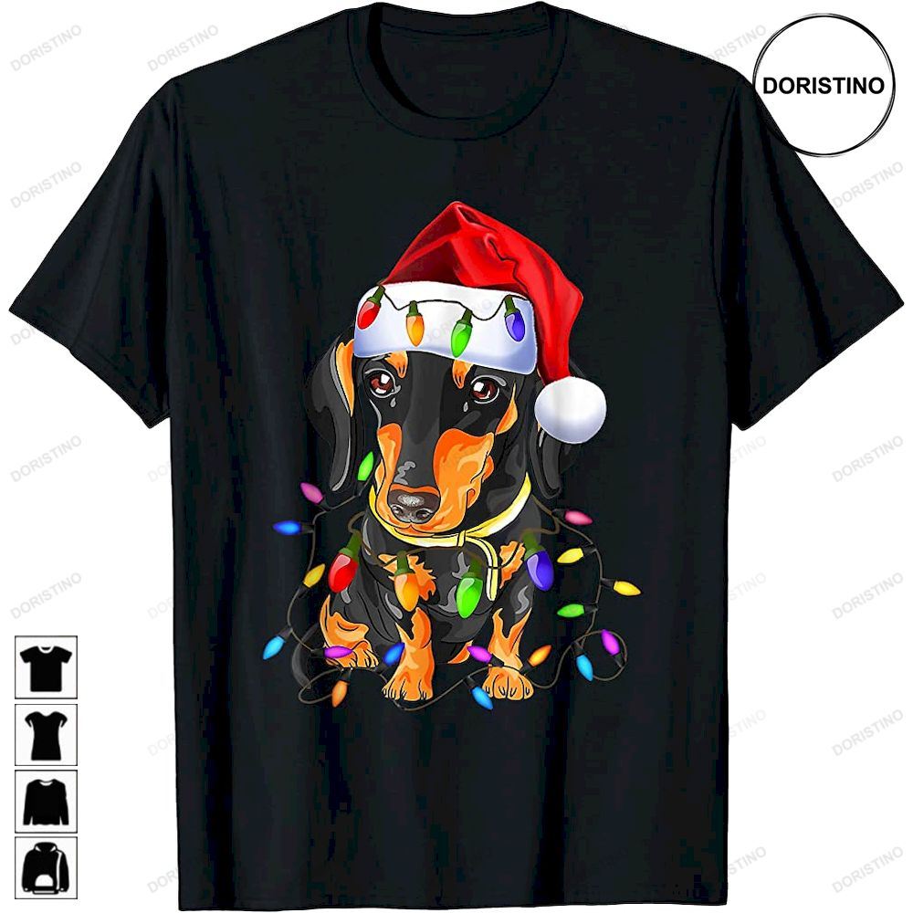 Dachshund Christmas Loves Led Dog Lovers Limited Edition T-shirts