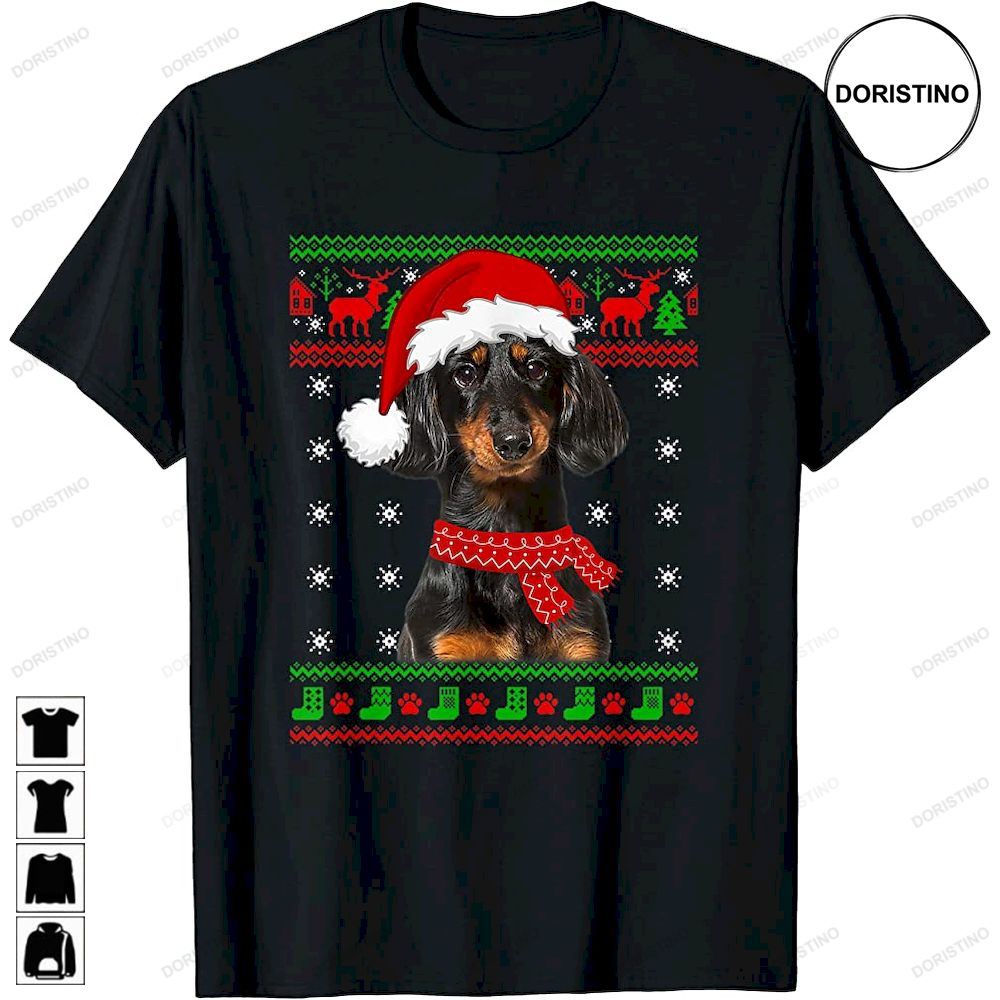 Dachshund Dog Ugly Christmas Puppy Dog Lover Awesome Shirts