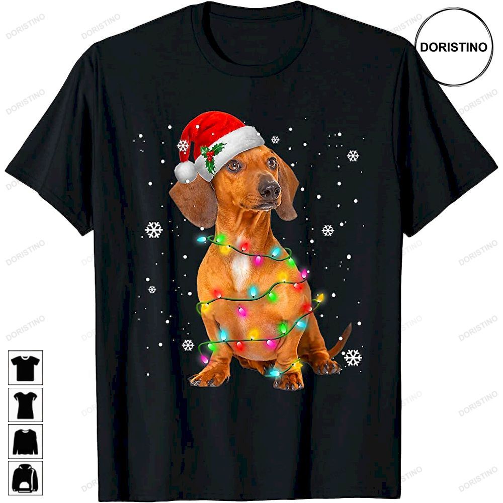 Dachshund Dogs Tree Christmas Xmas For Dog Lover Limited Edition T-shirts