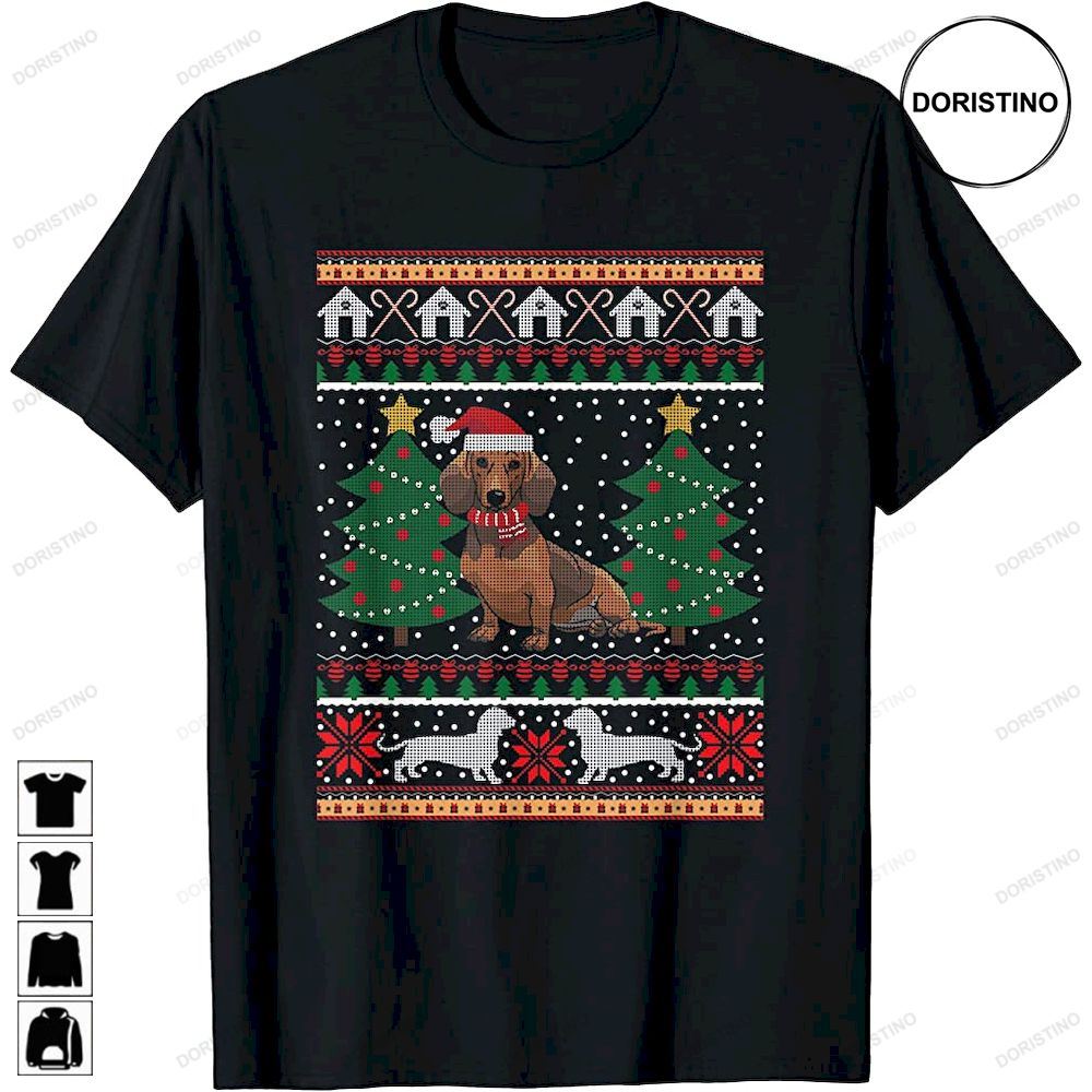 Dachshund Ugly Christmas Funny Holiday Dog Lover Xmas Trending Style