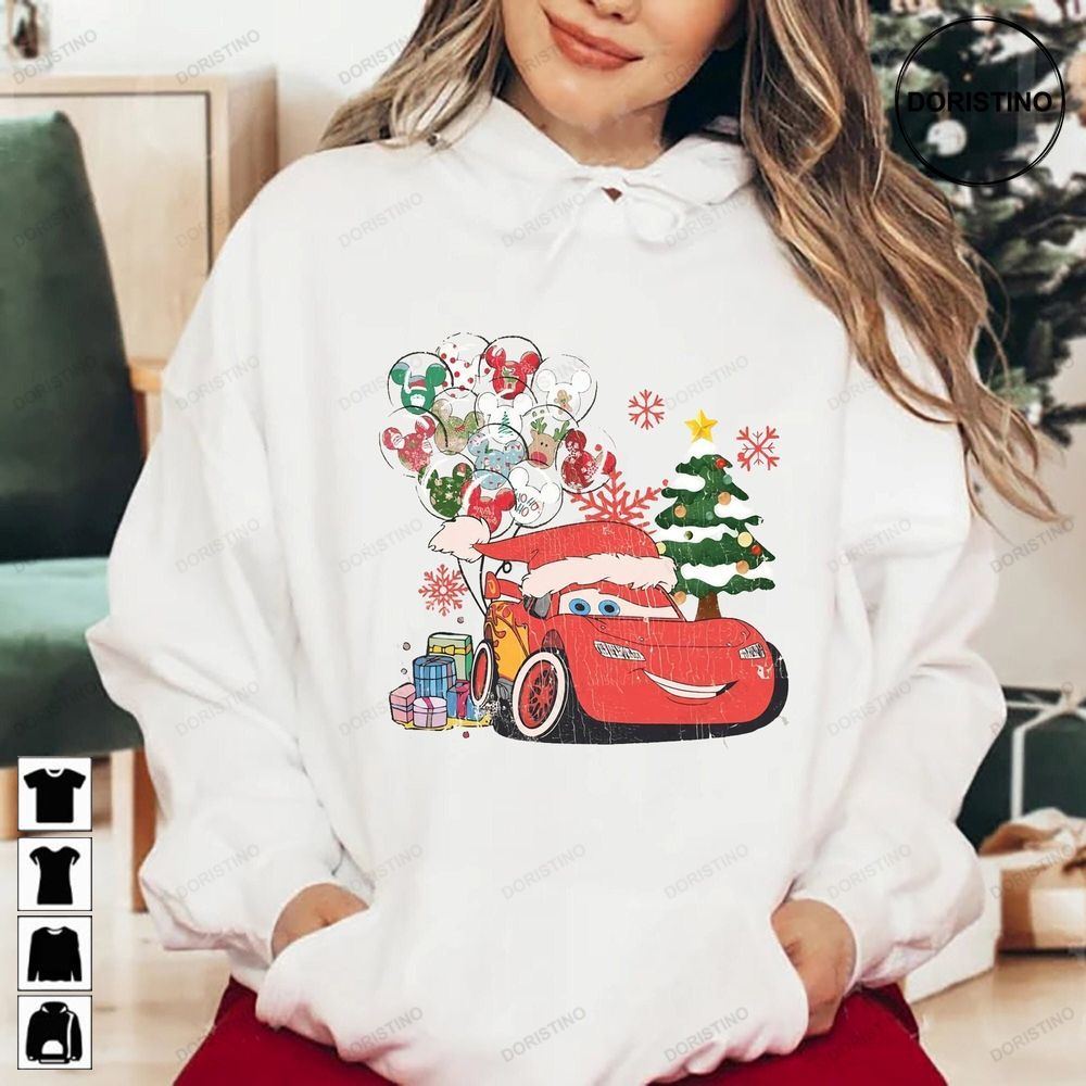 Lightning Mcqueen Christmas 2023 Limited Edition T-shirts
