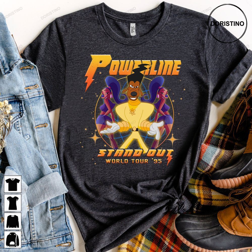 Powerline Stand Out Tour 94 Vintage Goofy Movie Awesome Shirts