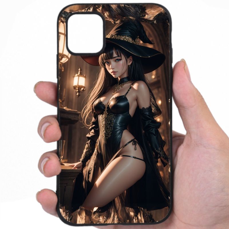 Witches Smoldering Looks Hentai Design Phone Case