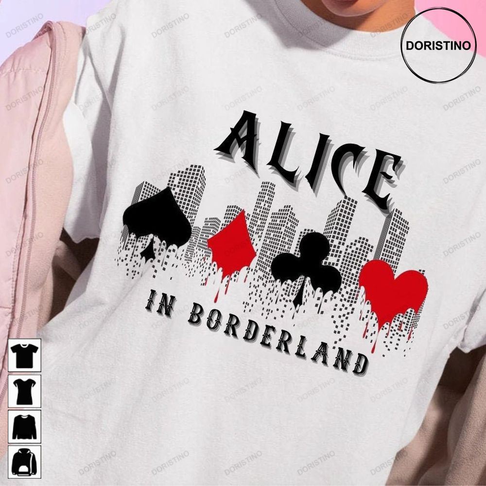 Alice In Borderland 2 Survival Movie Survival Game Playing Cards Alice In Borderland Unisex Tee Pewfl Awesome Shirts