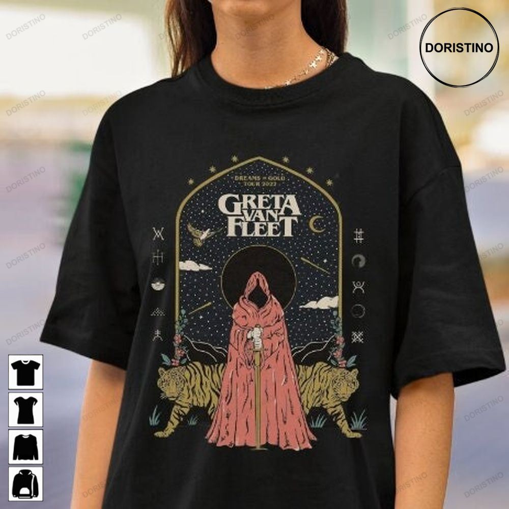 Greta Van Fleet Sweathirt Greta Van Fleet 2023 Tour Concert Dates Valentines Day Gift For Boyfriend Gvf Tour Osymf Trending Style