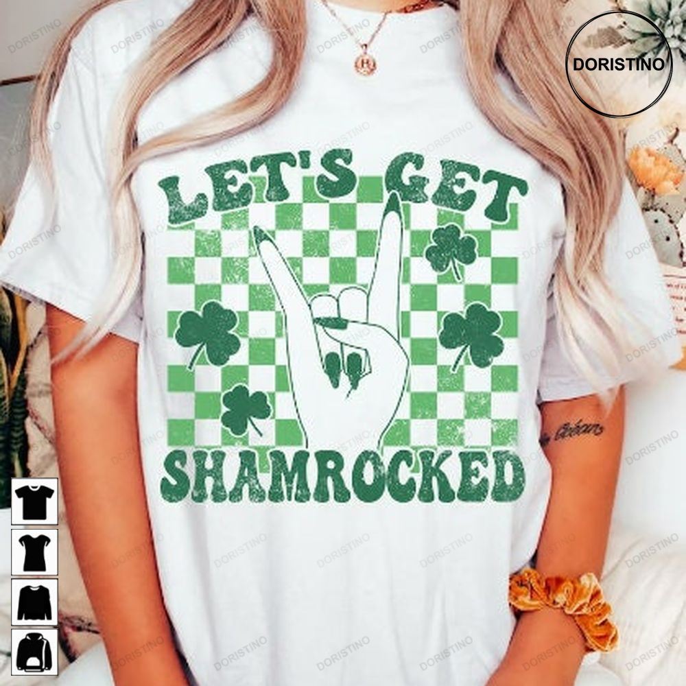 Let's Get Shamrocked St Patricks Day T Patricks Day Distressed St Patricks Day Lucky Vintage Limited Edition T-shirts