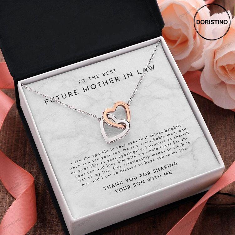 Future Mother In Law From Bride Mother Of The Groom Gift Mother In Law Gift Mother Of The Groom Gifts Mother Of The Groom Heart Necklace Doristino Limited Edition Necklace