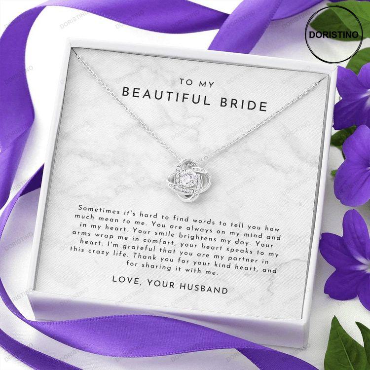 Gift For Bride From Groom Wedding Gifts From Groom To Bride Gift For Bride Bride To Be Gifts Wedding Necklace For Bride Groom To Bride Doristino Limited Edition Necklace