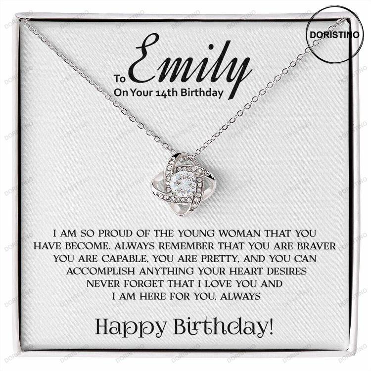 Gift For Teen Girl Birthday Gift For A Teen Chain Necklace For Her 14th Birthday Gift Personalized Birthday Gift Necklace For Girl Doristino Limited Edition Necklace