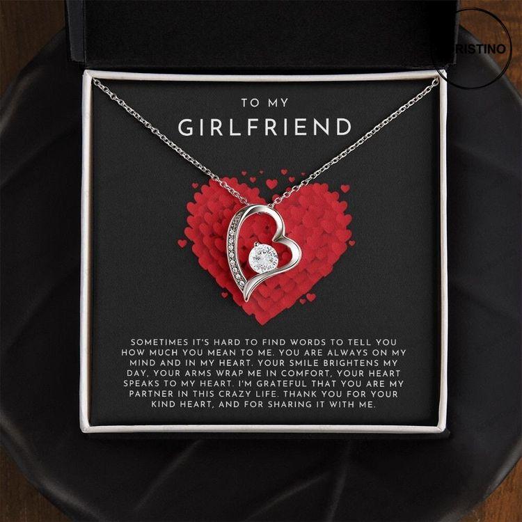 Girlfriend Heart Necklace Valentines Day Gift Girlfriend Gifts Long Distance Relationship Gifts Necklace For Girlfriend Valentine Gift Doristino Awesome Necklace