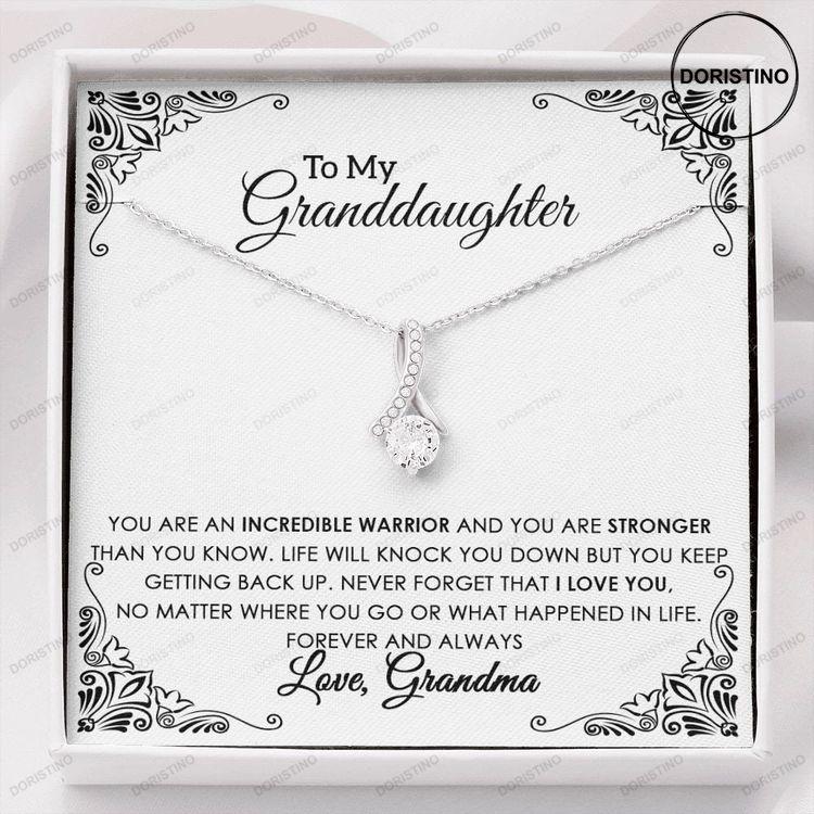 Granddaughter Necklace Gift From Grandma Sentimental Granddaughter Gift Beautiful Granddaughter Love Grandma Doristino Limited Edition Necklace