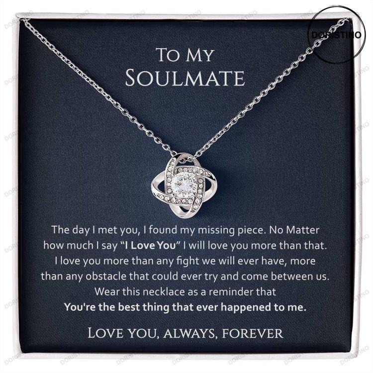 Love Message To My Soulmate Soulmate Necklace Gift For Soulmate Birthday For Our Anniversary Doristino Trending Necklace